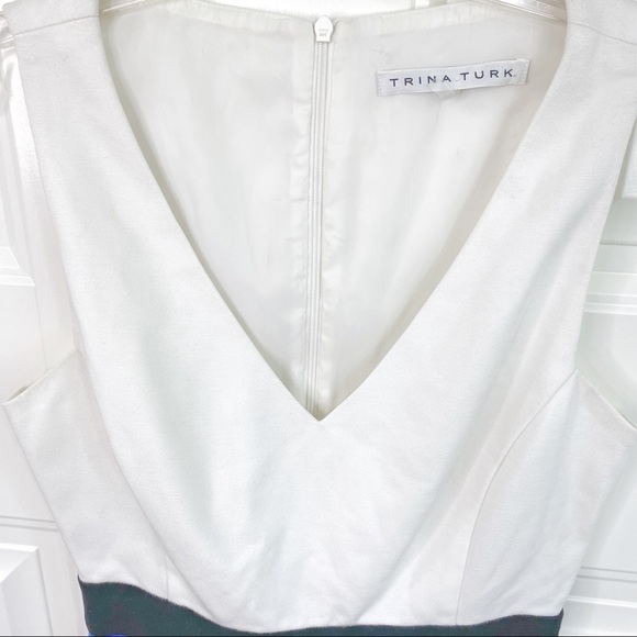 Trina Turk Araceli Colorblock Ponte Skater Dress S - Picture 3 of 6